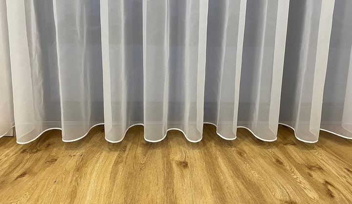 Fertiggardine weiss Store (Breite 260 cm Länge 255 cm), Breite 260 cm Länge 255 cm