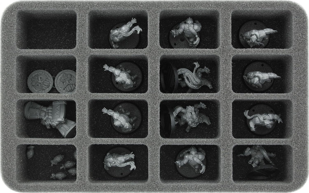Feldherr Magnetbox grün kompatibel mit 16 Blood Bowl Miniaturen - 2016 Version