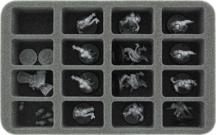 Feldherr Magnetbox grün kompatibel mit 16 Blood Bowl Miniaturen - 2016 Version