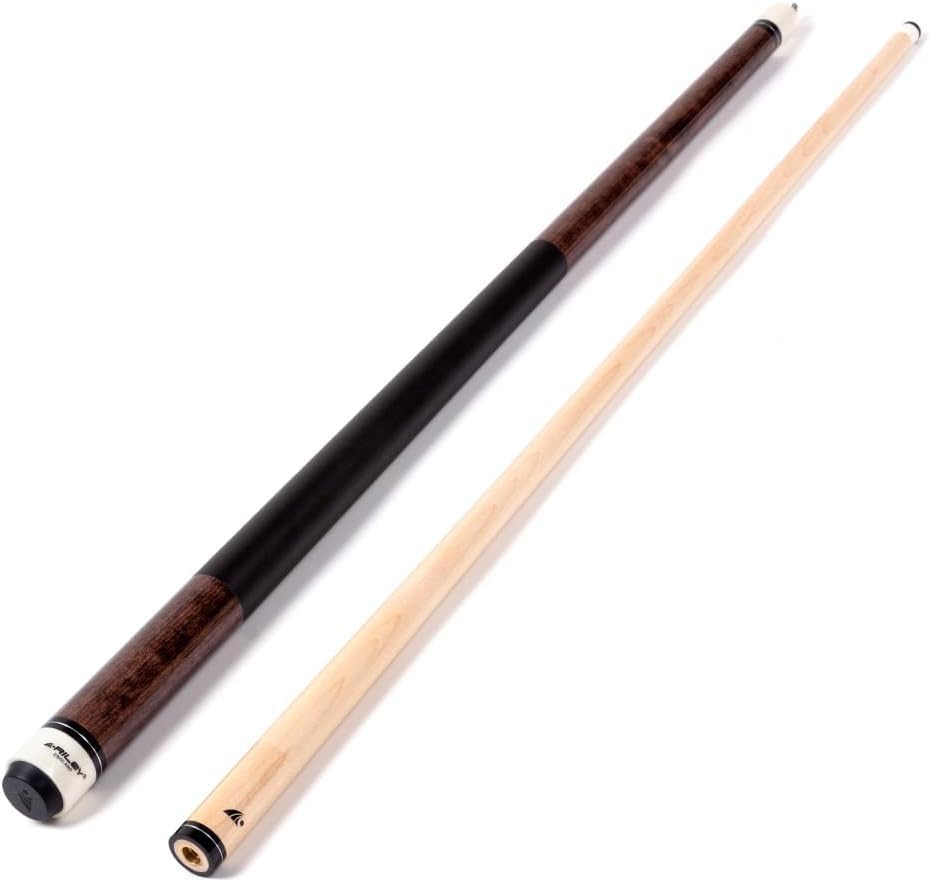 Riley Amerikanischer Billardqueue mit Kunstleder-Griffabschnitt, 58 (147 cm), 13 mm Spitze Dunkle Ho
