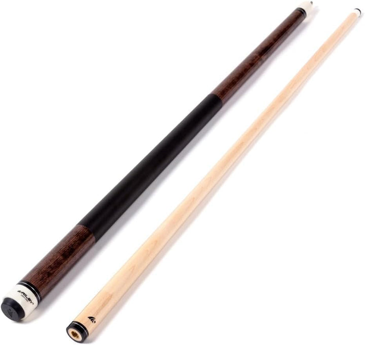 Riley Amerikanischer Billardqueue mit Kunstleder-Griffabschnitt, 58 (147 cm), 13 mm Spitze Dunkle Ho