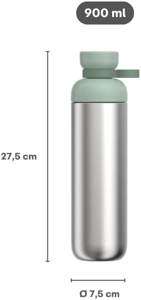 Mepal - Trinkflasche Edelstahl Vita - Grosse Wasserflasche - 2 Öffnungen für zusätzlichen Trinkkomfo