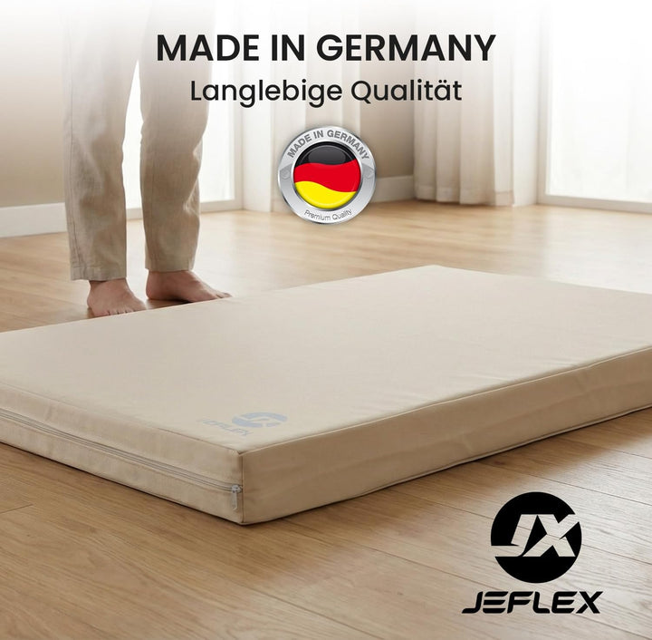 Jeflex - Weichbodenmatte & Turnmatte 100 x 70 x 8 cm MADE IN GERMANY/Gymnastikmatte tragbar/platzspa