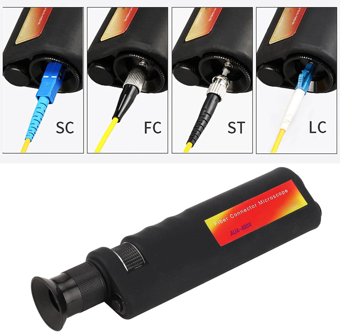 400x Handheld Fiber Optic Mikroskop 2,5 Mm und 1,25 Mm Schnittstellen Präzise, langlebige Optikfas