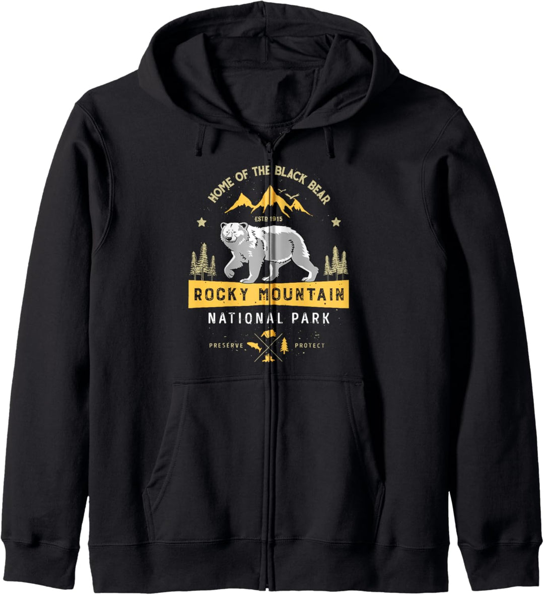 Black Bear National Park Rocky Mountain Kapuzenjacke