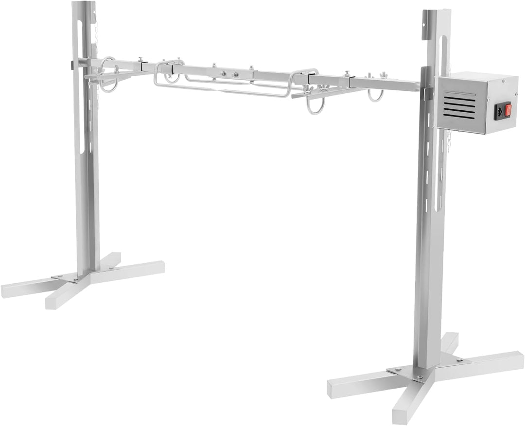 Rotisserie Grill Automatisch, Elektrogrill mit Drehspiess Griffen, Edelstahl Spanferkelgrill mit Mot