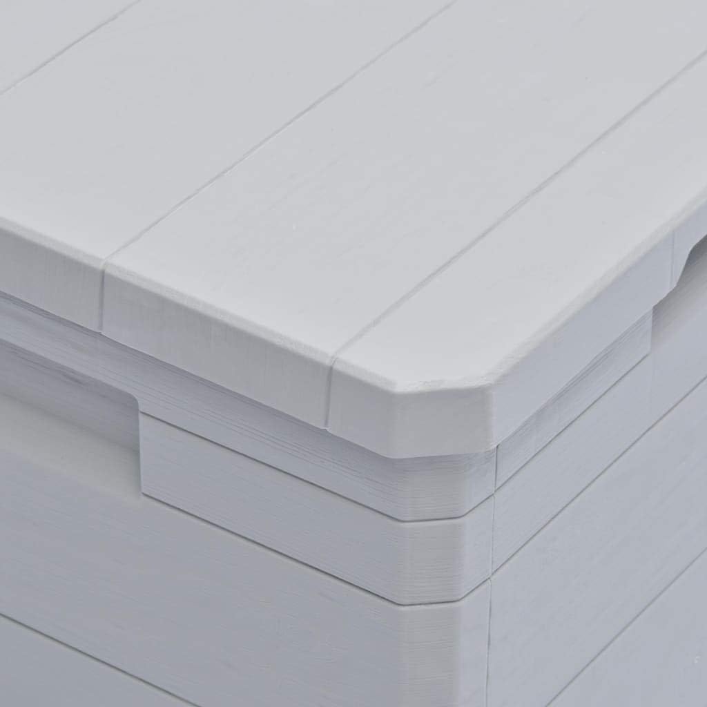 Ksodgun Garten-Aufbewahrungsbox Gartenbox Balkonbox Kissenbox Gartenmöbel 90 L Hellgrau