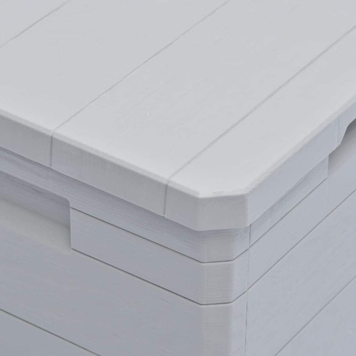 Ksodgun Garten-Aufbewahrungsbox Gartenbox Balkonbox Kissenbox Gartenmöbel 90 L Hellgrau