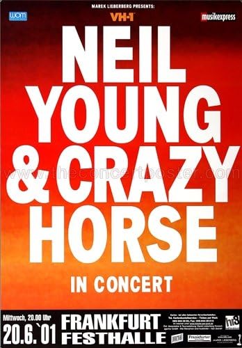 Neil Young - Road Rock, Frankfurt 2001 » Konzertplakat/Premium Poster | Live Konzert Veranstaltung |