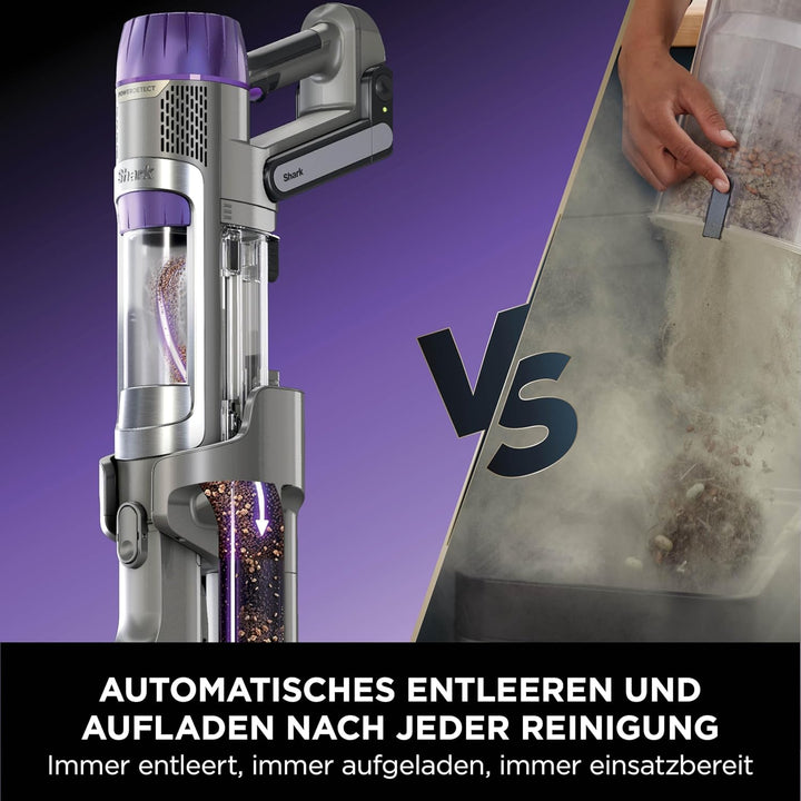 Shark PowerDetect Clean & Empty Akku-Staubsauger für Haustierbesitzer, DuoClean Detect, Reverse Clea