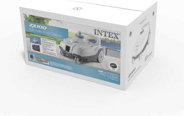 INTEX 28006E ZX100 Auto-Poolreiniger | inklusive 3,8 cm Konverter und 6,3 m verhedderungsfreier Schl