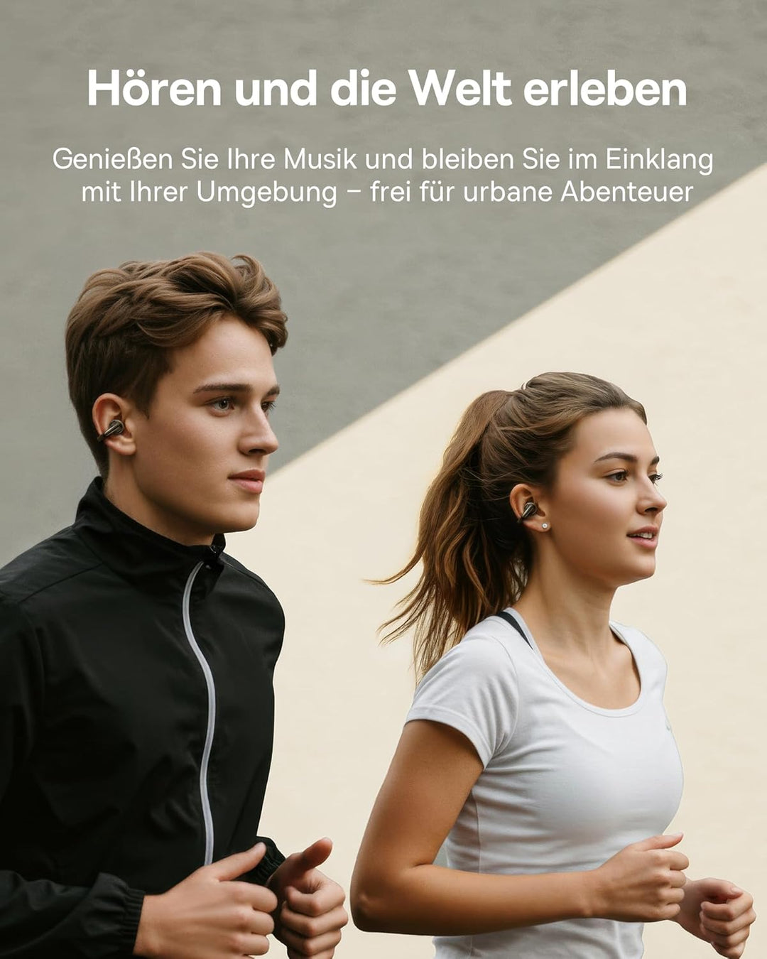 Baseus Bowie MC1 Open Ear Kopfhörer, Ohrclip mit Beeindruckender Klang, Adaptiver Bassverstärkung, B