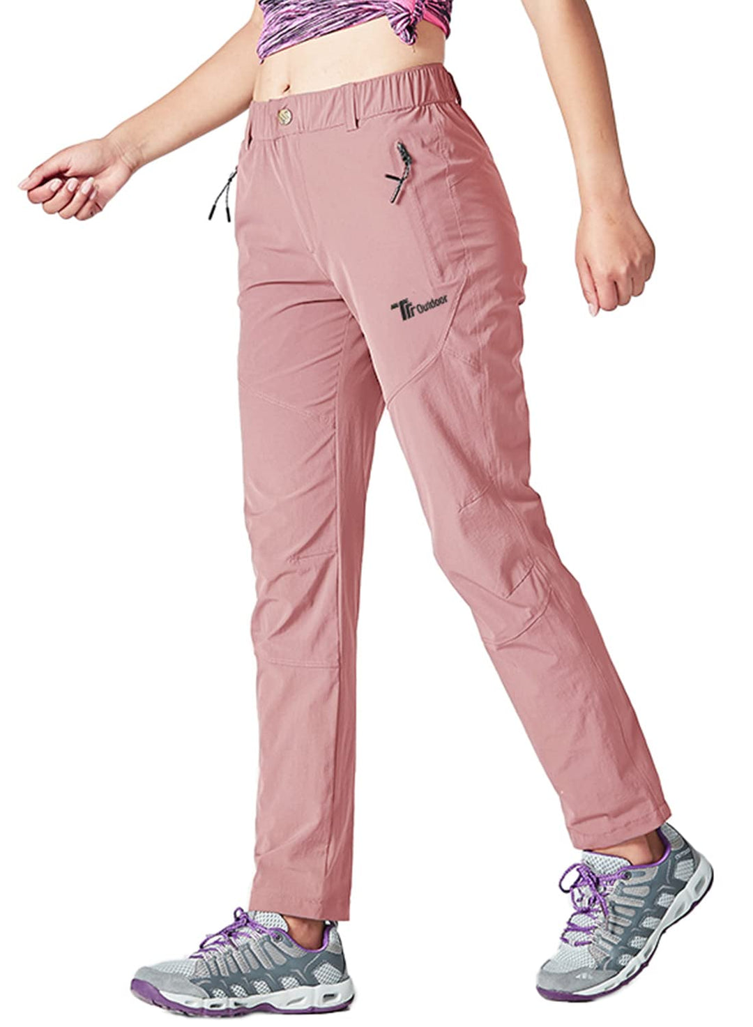YSENTO Damen Wanderhose Outdoorhose Wasserdicht Schnelltrockend Stretch Trekkinghose Funktionshose m