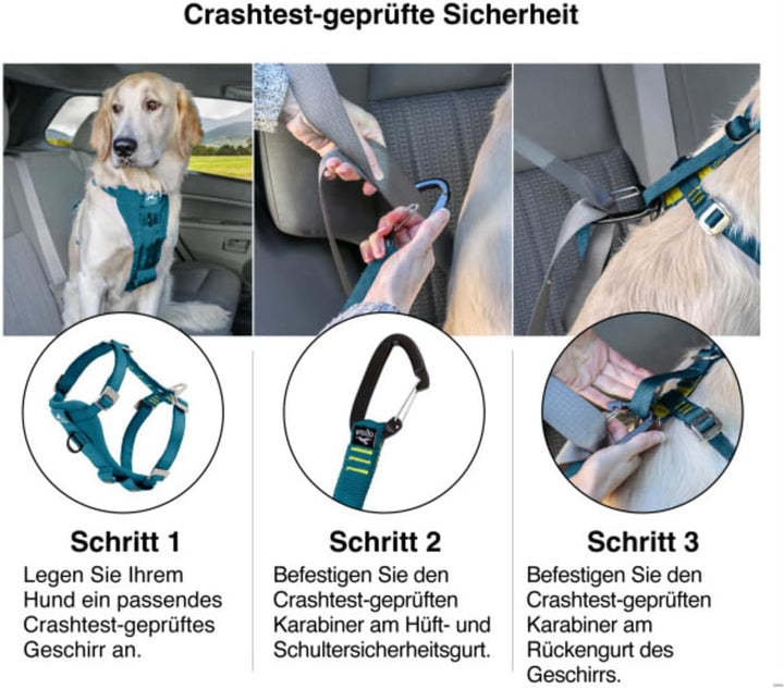 Kurgo Tru-Fit Hundegeschirr, Crash-Test-erprobtes Auto-Sicherheitsgurt, Für Hunde von 2 bis 5 kg, Gr