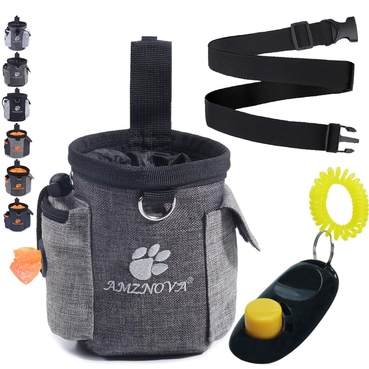 AMZNOVA Futterbeutel Hund Treatnow Leckerlitasche für Hunde, Futterbeutel Hundetraining für Training