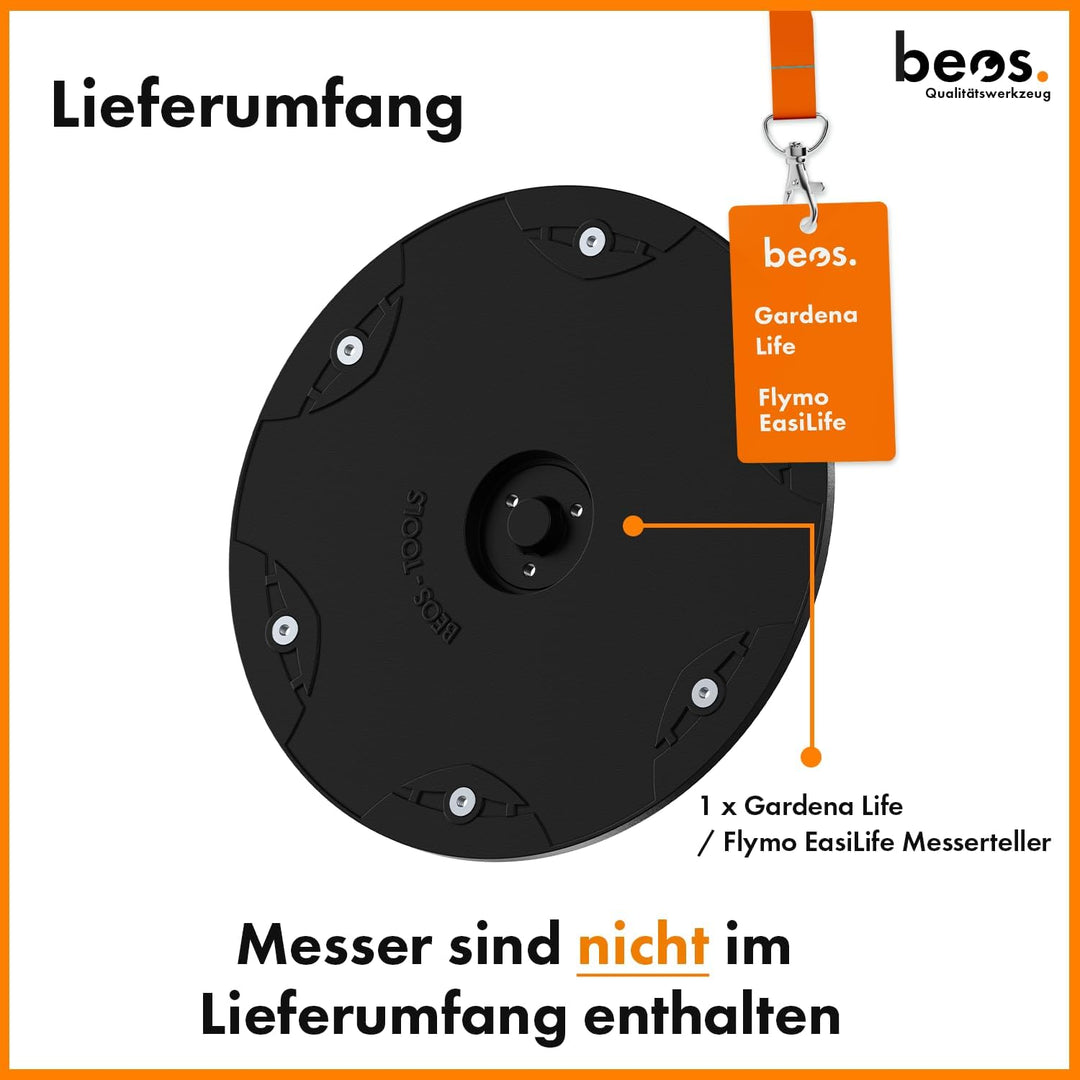 BEOS® Mähroboter Tuning - Drehscheibe kompatible mit Gardena Sileno Life & Sileno + | Flymo EasiLife