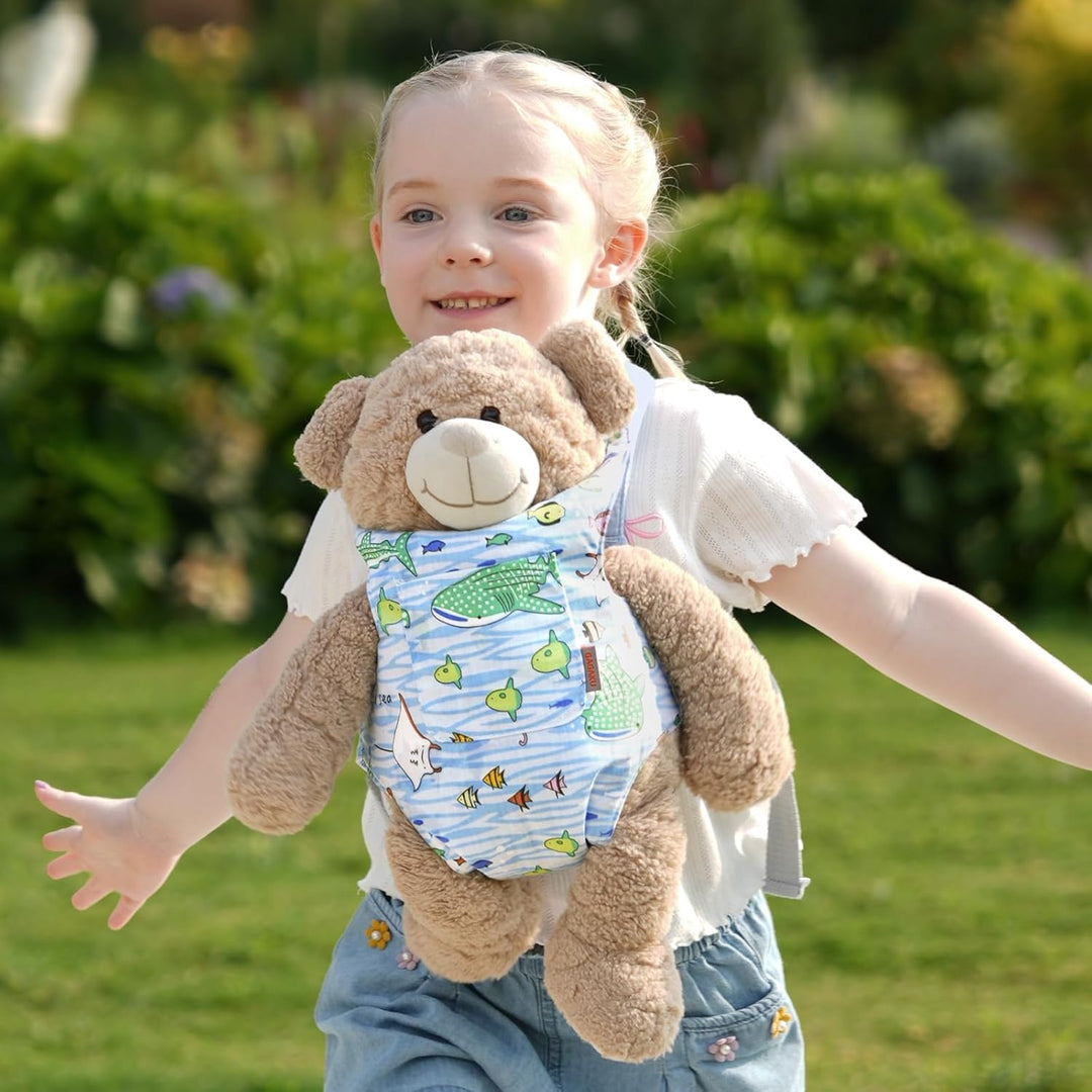 GAGAKU Puppentrage für Kinder, Puppenzubehör Babytrage für Puppen, Spielzeug Bauchtrage mit verstell