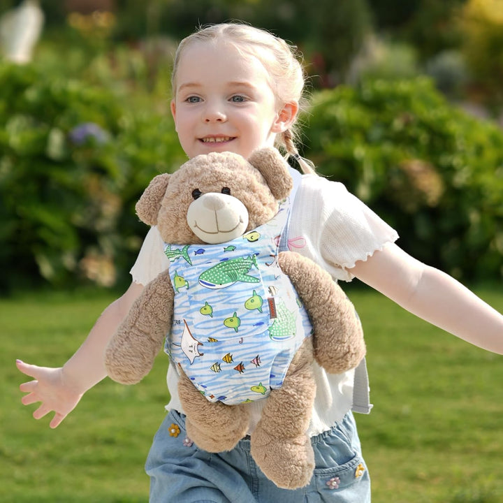 GAGAKU Puppentrage für Kinder, Puppenzubehör Babytrage für Puppen, Spielzeug Bauchtrage mit verstell