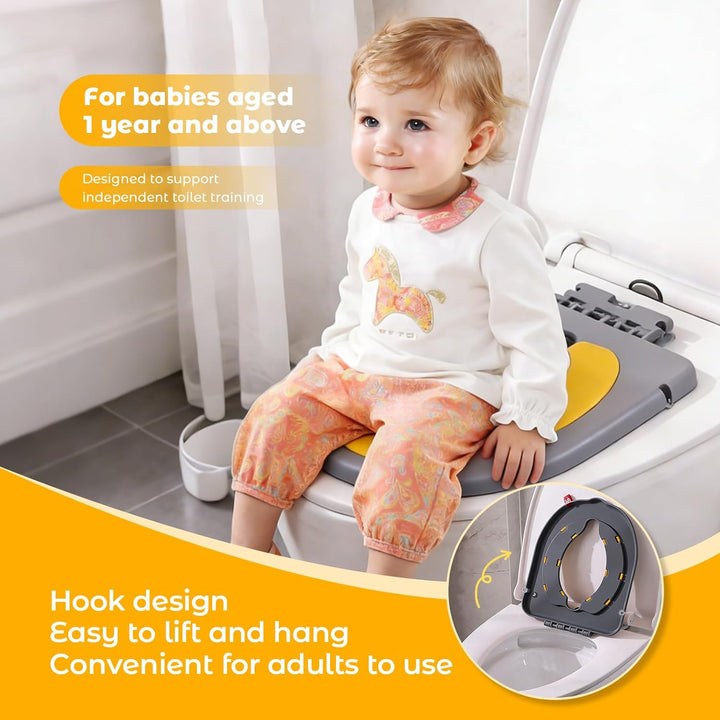 auvstar Toilettensitz für Babys,Lernkissen mit Saugnäpfen für Toilettensitz,WC Sitz für Kinder,Reise