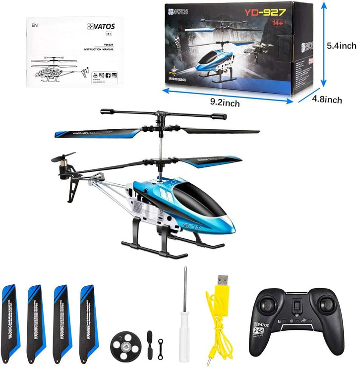 VATOS Hubschrauber Ferngesteuert Indoor RC Helikopter Spielzeug Ferngesteuert Mini Helikopter Flugze