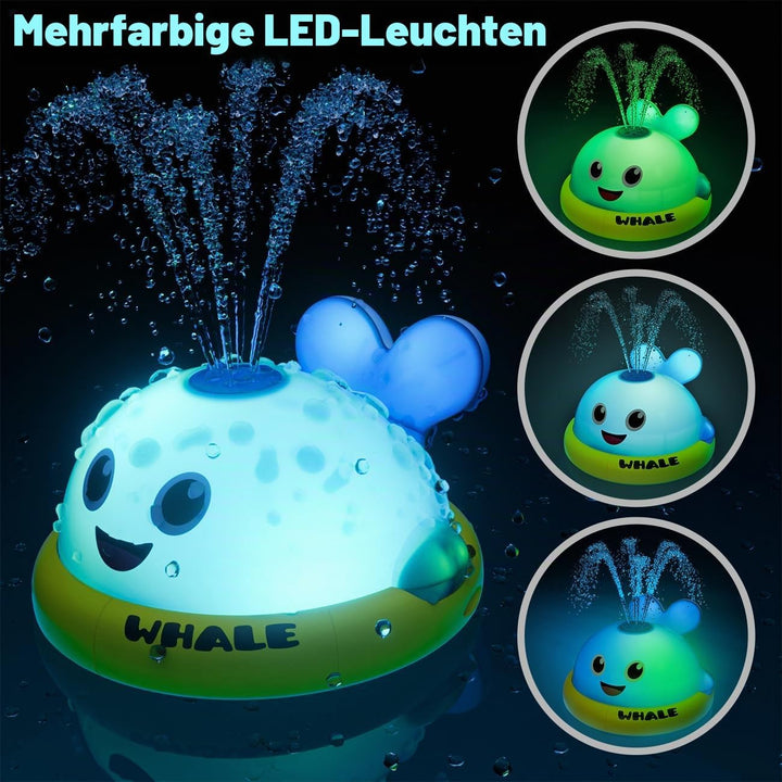 Leuchtendes Badespielzeug Baby ab 1-2 Jahre: Badewannenspielzeug ab 1 2 3 Jahr - Wasserspielzeug Gar