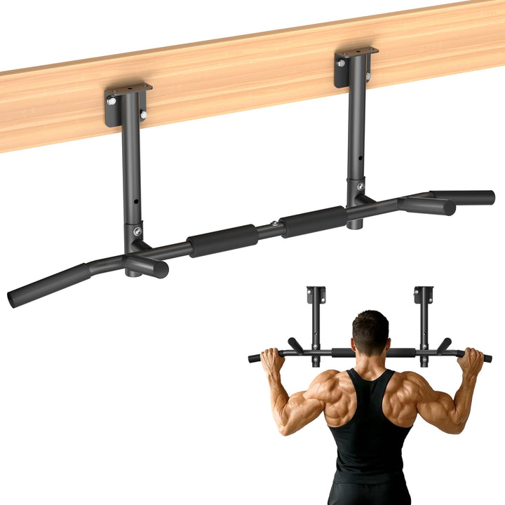 ONETWOFIT Klimmzugstange Wandmontage, Balkenmontage, Deckenmontage 3 in 1, Heavy Duty für Indoor Hom
