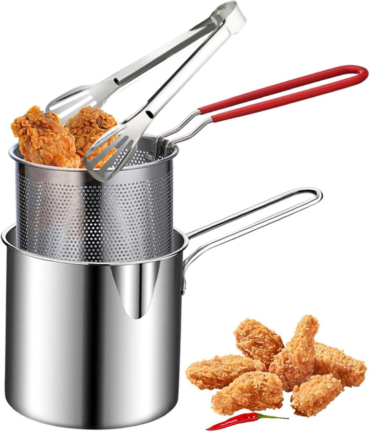 Frittiertopf,Ölsparende kleine Fritteuse im japanischen Stil - Multifunktionales Kochgeschirr zum Br