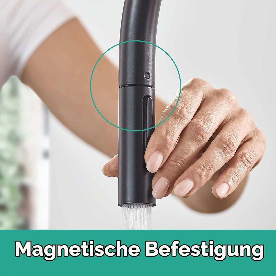 hansgrohe Küchenarmatur Talis M54 (Wasserhahn Küche, 360° schwenkbar, ausziehbare Brause mit 2 Strah
