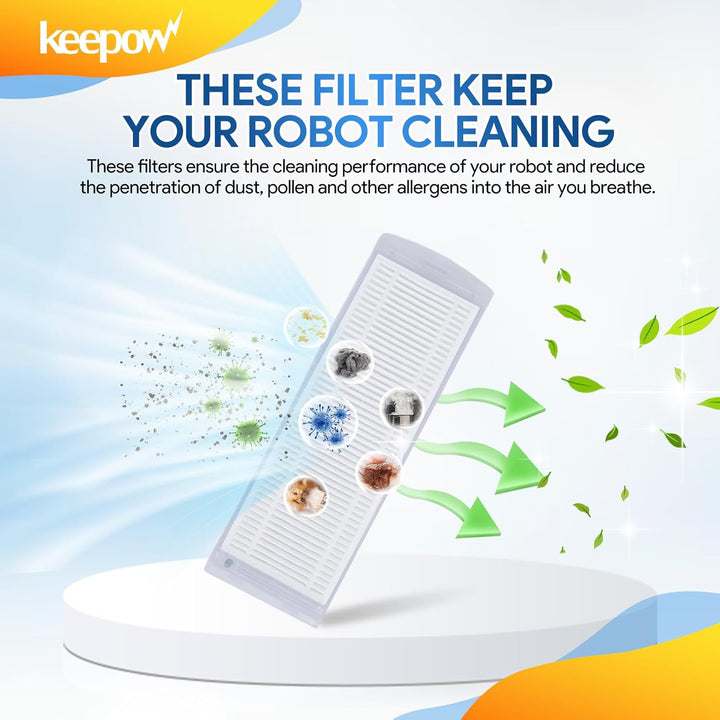 KEEPOW Zubehör für Xiaomi Mop Pro/Mi Robot Vacuum Mop P, Ersatzteile für Xiaomi Robot 2S Zubehör, 18