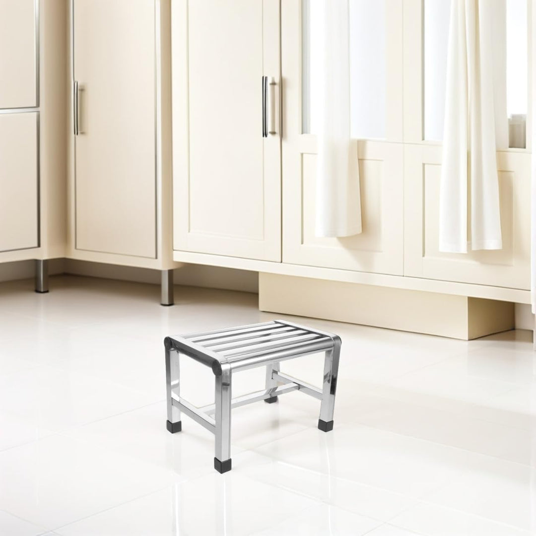 Ciieeo Duschhocker Aus Edelstahl Wasserdicht Kleiner Metallhocker Für Badezimmer Und Küche Rutschfes