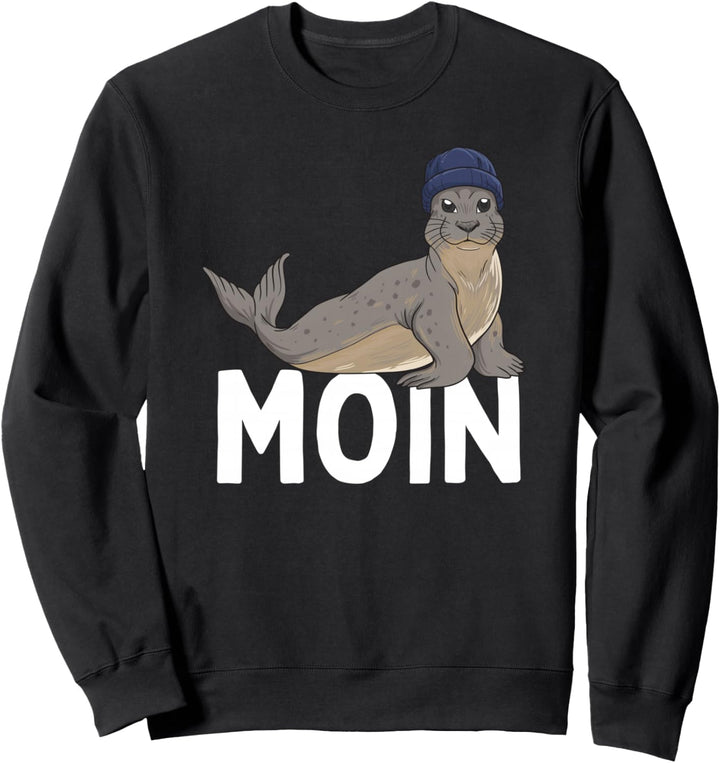 Moin Robbe Norddeutschland Vintage Heuler Retro Plattdeutsch Sweatshirt