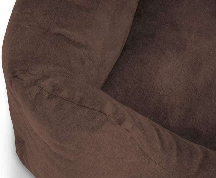 Knuffelwuff Hundebett Dreamline aus Velours XL 105 x 75cm Braun