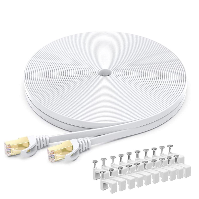 BUSOHE Cat 8 Ethernet-Kabel 10m, Hochgeschwindigkeits- Gigabit RJ45 LAN Netzwerkkabel, 40Gbps 2000Mh