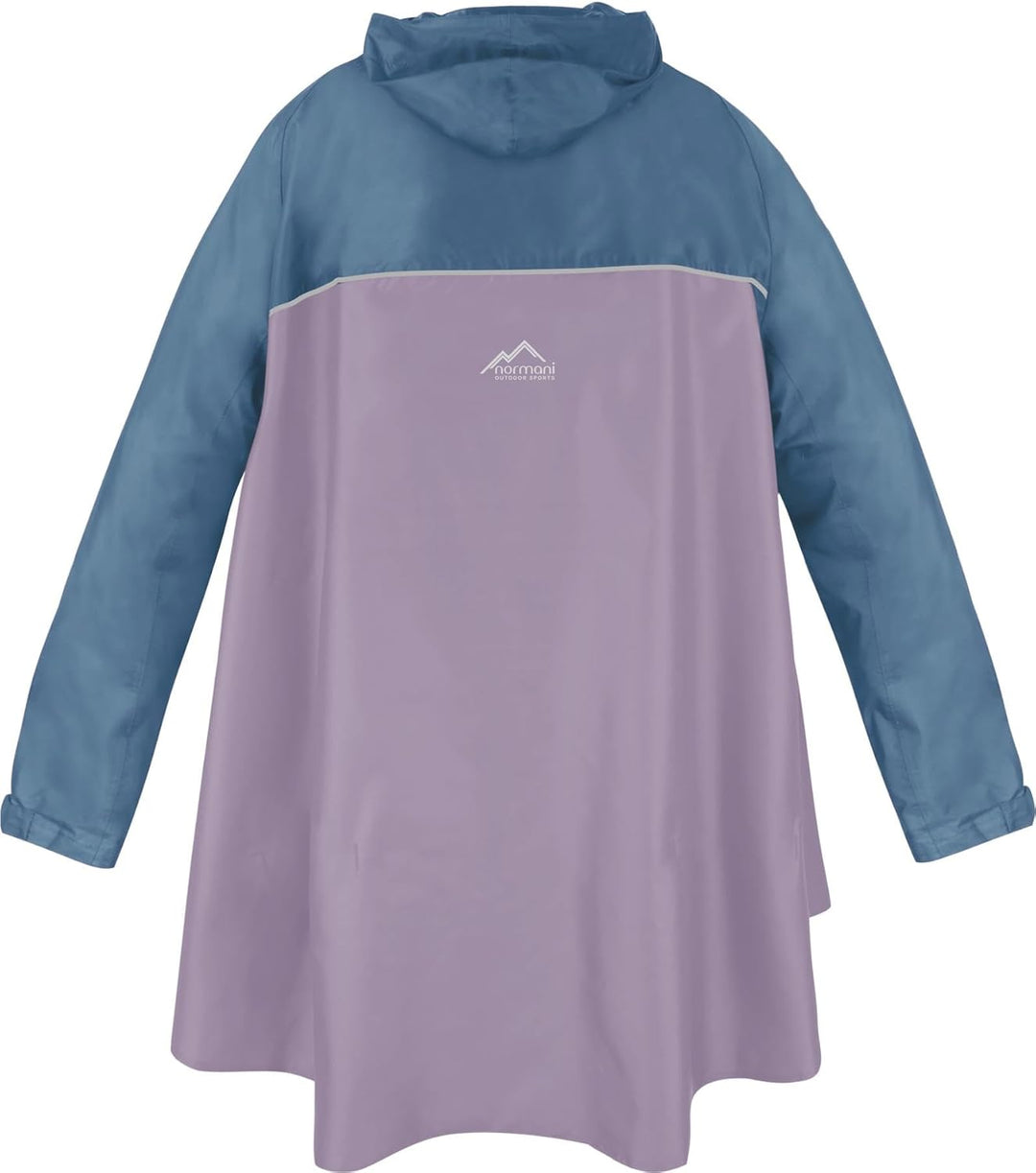 normani Regenponcho mit Ärmeln und Brusttasche für Damen und Herren (S-3XL) -YKK Brusttasche und 3M™