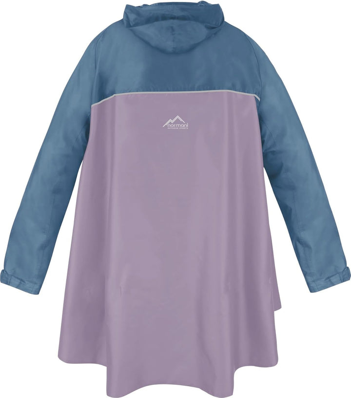 normani Regenponcho mit Ärmeln und Brusttasche für Damen und Herren (S-3XL) -YKK Brusttasche und 3M™