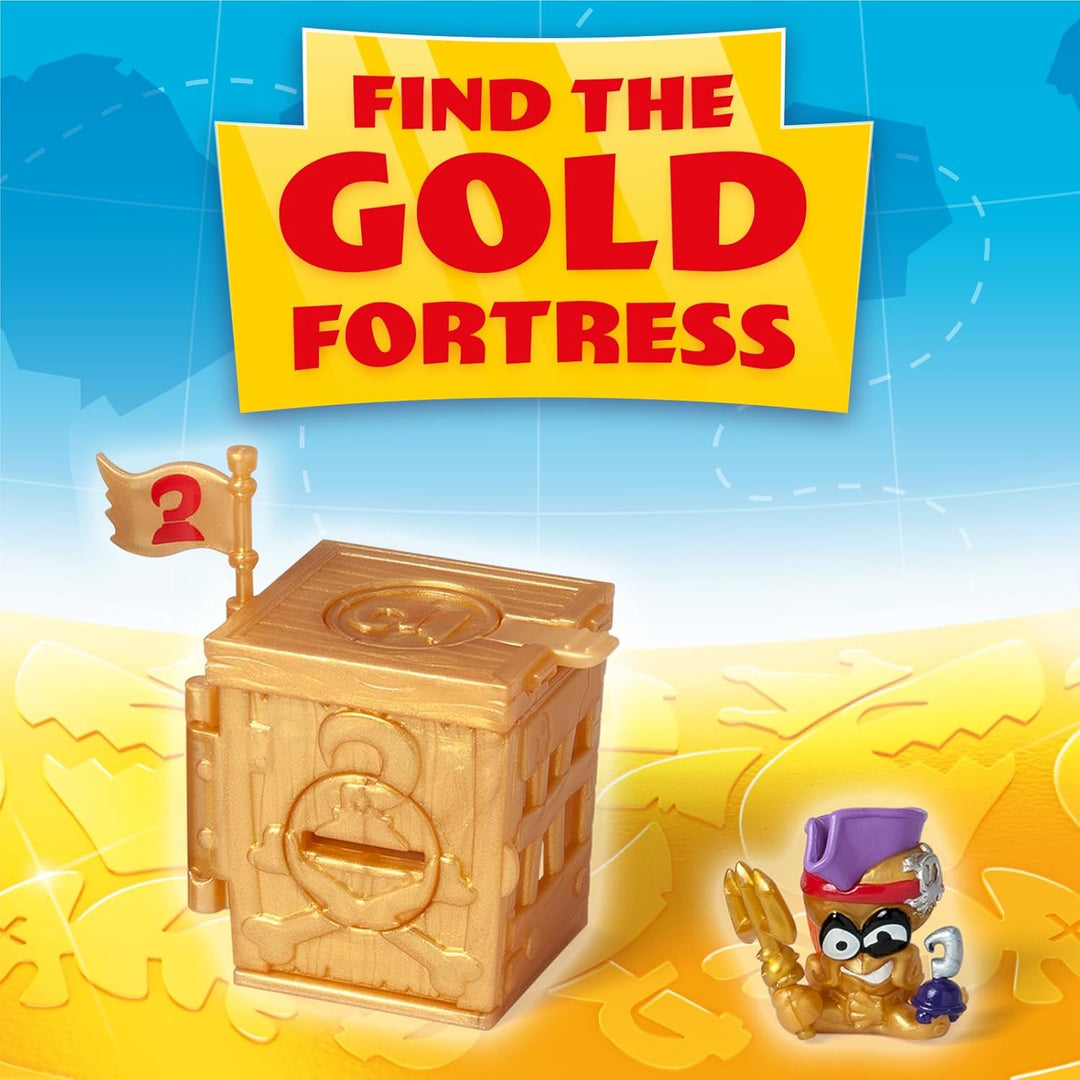 PIRATIX, Golden Treasure - Adventure Pack Serie. Jede Box hat Überraschung, 2 Flaggen, Kanone, Proje