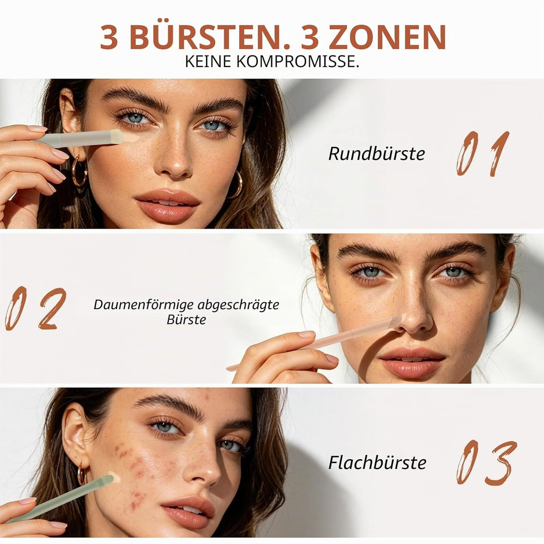 Docolor Pinselset Makeup 39 Stück Mit Tasche, Schwamm und Aufbewahrungstasche, Blender Schwamm & Pin