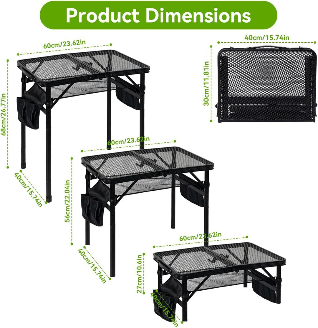 Campingtisch Klappbar Klapptisch Tragbarer Picknicktisch Leicht Beistelltisch Camping Folding Table