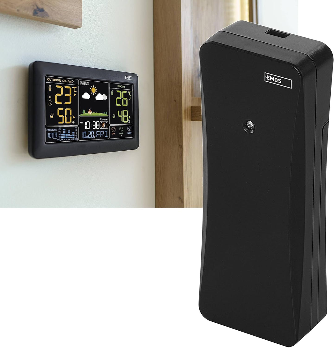 EMOS Drahtloser Sensor für Wetterstation EMOS E0387, E8610 und E8614 Zusatzsensor, Zusatzsensor