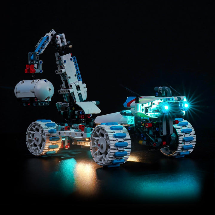 Fernbedienung Licht-Kit Kompatibel mit Lego Lunar Outpost Moon Rover Space Vehicle 42211 (Kein Model