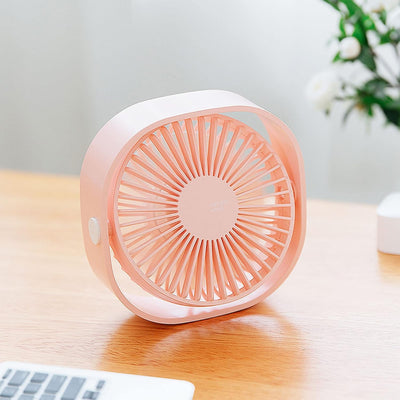 Simpeak USB Ventilator, Mini USB Tischventilator, Klein Ventilator Leise, 3 Speed 360 Grad Drehung,