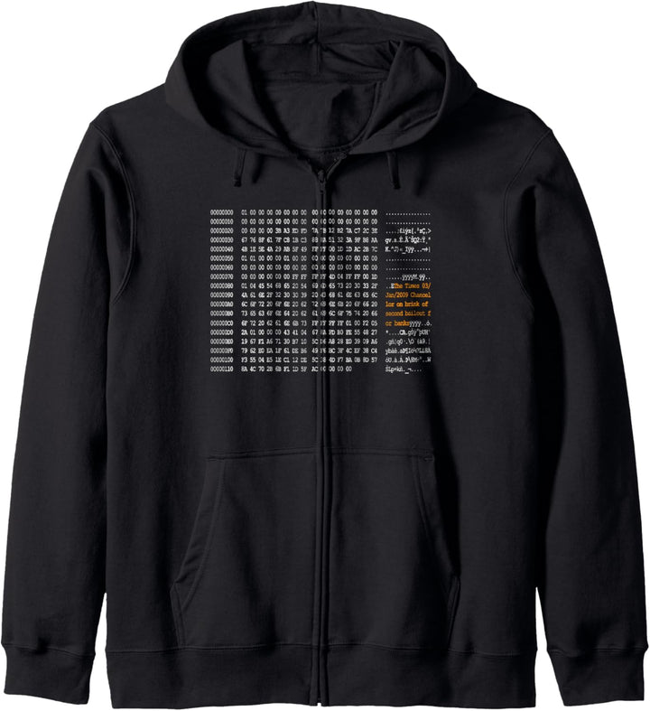 Bitcoin Genesis-Block Code Kapuzenjacke
