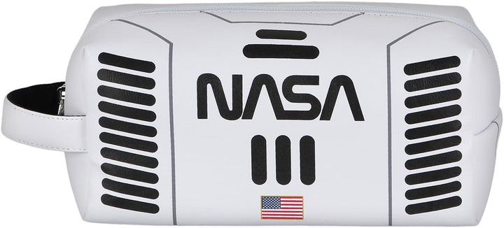 NASA Spaceship-Brick Plus Reise-Kosmetiktasche, Weiss, 25 x 12 cm
