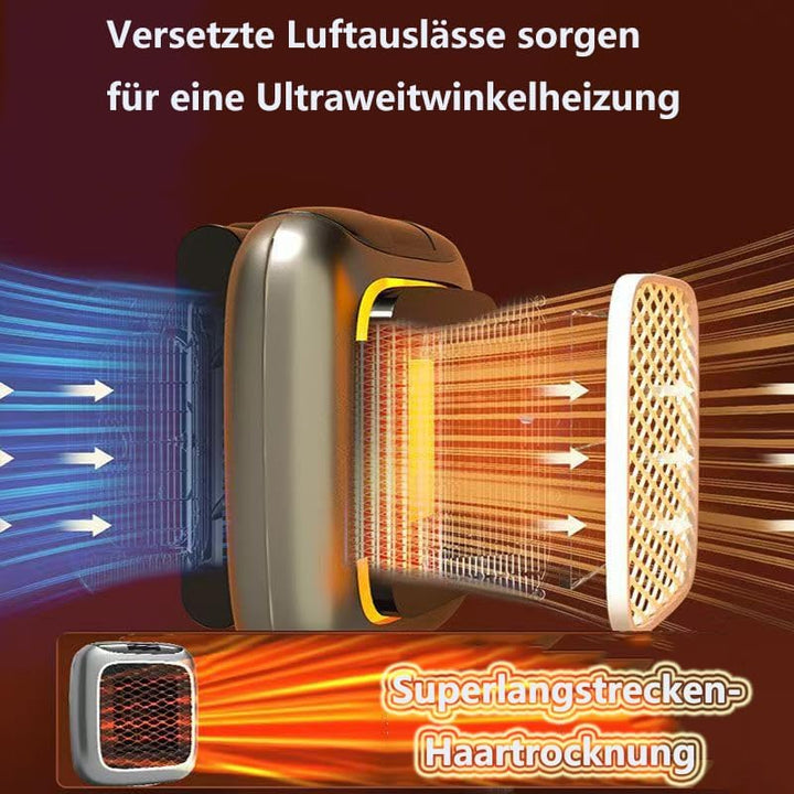 Steckdosen Heizlüfter mit Fernbedienung,Mini Keramik Heizlüfter Bad Energiesparend Leise Heizung1200