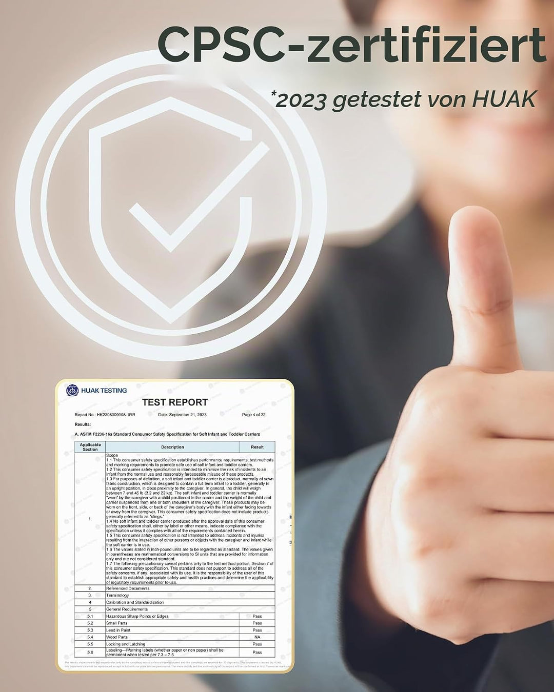 Pandanling - BabyTrage mit Hüftsitz: Von Neugeborenen bis Kleinkindern – Preisträgerin des Mom&