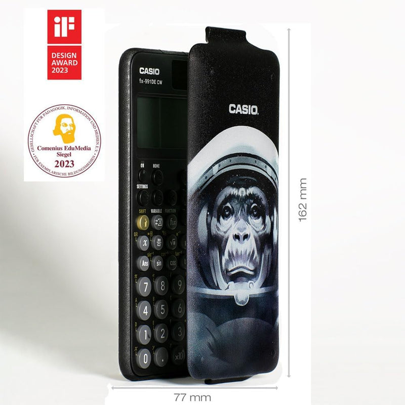 Casio FX-991DE CW ClassWiz technisch wissenschaftlicher Rechner mit Art-case "space monkey", deutsch