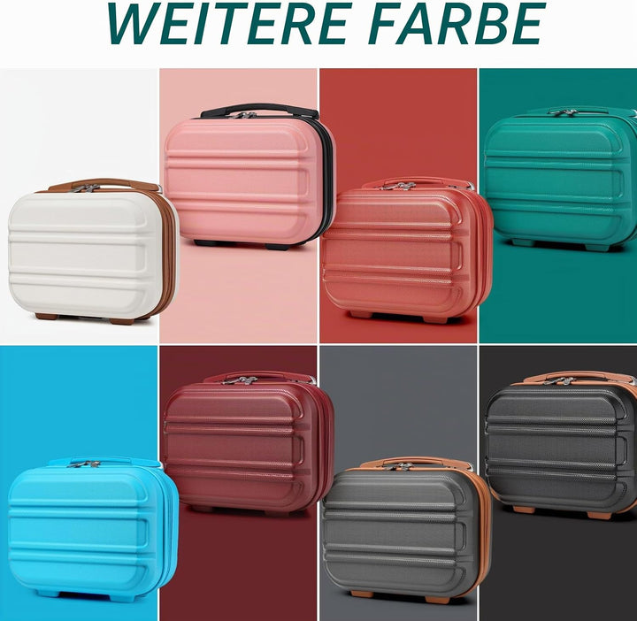 Kono Kosmetikkoffer Schminkkoffer Box Organizer Beauty Case, türkis, 30,5 cm, Kosmetikkoffer Türkis