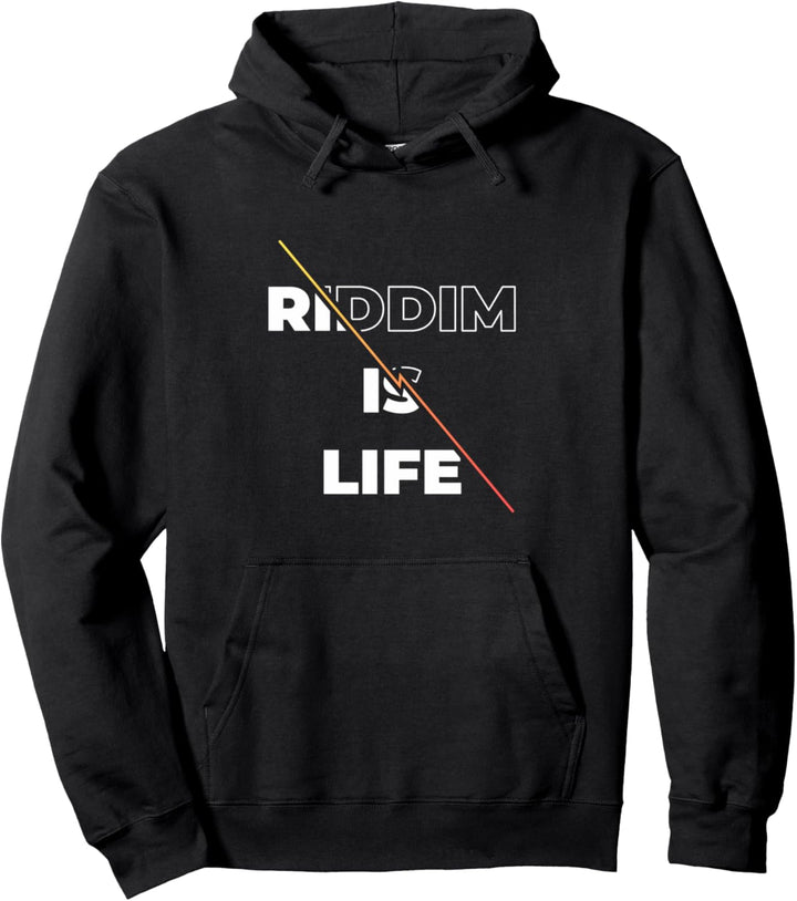 Riddim is Life Dubstep Geschenk | Cool Dubstep Pullover Hoodie