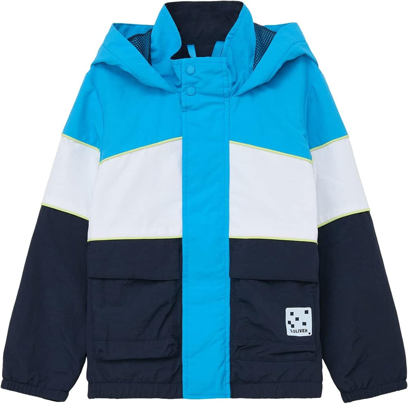 s.Oliver Jungen Windbreaker Jacke 128 Blau, 128 Blau