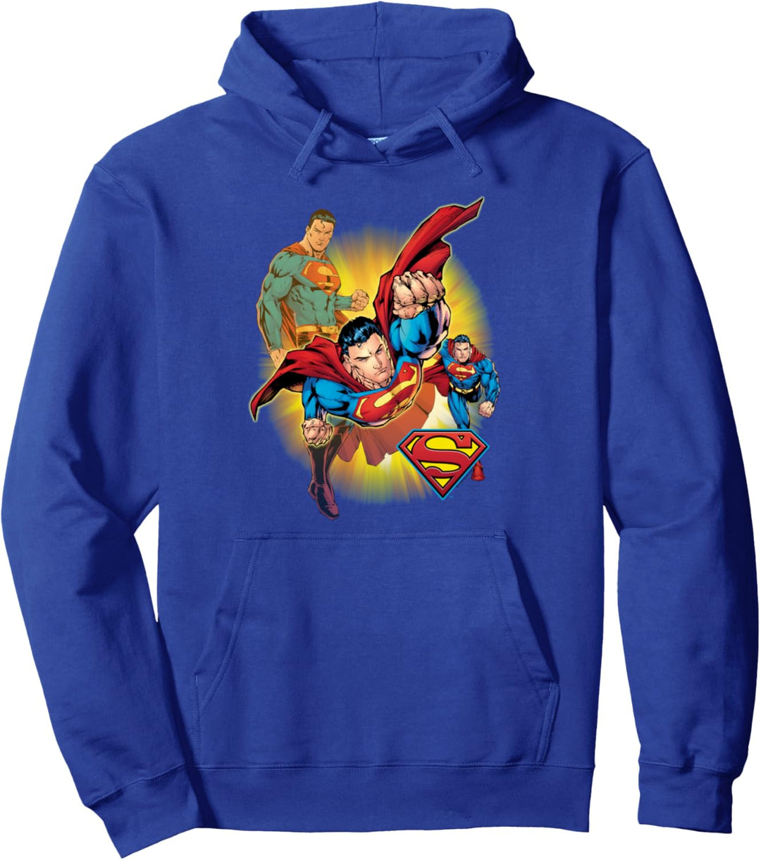 Superman Collage Pullover Hoodie